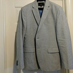 BR Lt Gray Linen Blend Sportcoat - 44R Tailored